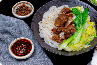 Beef Fried Rice Noodles